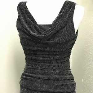 NightWay Ankle Length Metallic Dress